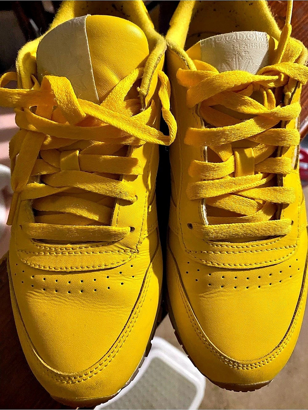Reebok Classic Leather Yellow Sneakers US 7